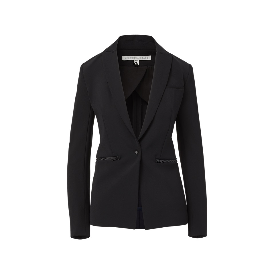 Veronica Beard Iconic Scuba Jacket In Black
